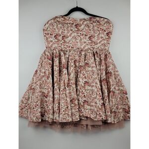 Altar State XL Floral Strapless Dress Tulle Layer Flounce Skirt